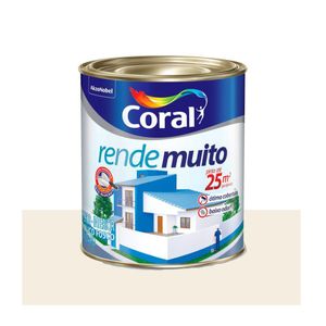 Tinta Acílica Rende Muito Branco Neve 900ml Coral