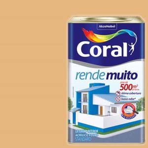 Tinta Acílica Rende Muito Pessego 18 Litros Coral