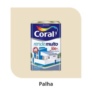 Tinta Acílica Rende Muito Palha 18 Litros Coral