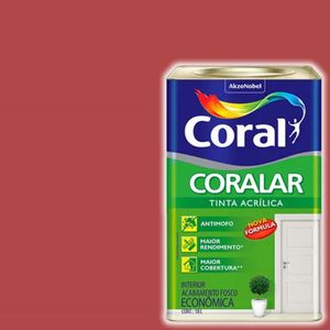 Tinta Coralar Acrílica Rubi 18 Litros Coral