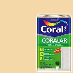 Tinta Coralar Acrílica Vanilla 18 Litros Coral