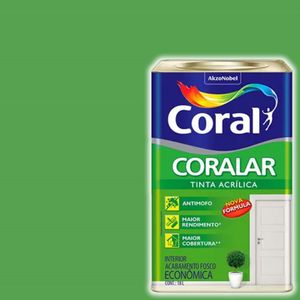 Tinta Coralar Acrílica Verde Timbalada 18 Litros Coral