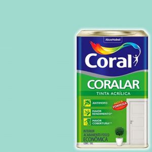 Tinta Coralar Acrílica Verde Piscina 18 Litros Coral
