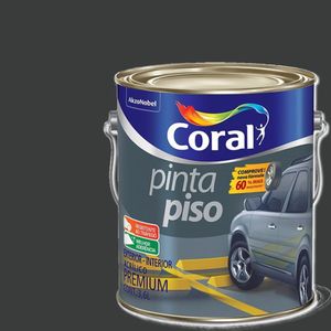 Pinta Piso Preto 3,6 Litros Coral