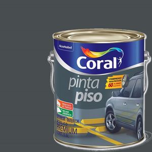 Pinta Piso Cinza Escuro 3,6 Litros Coral