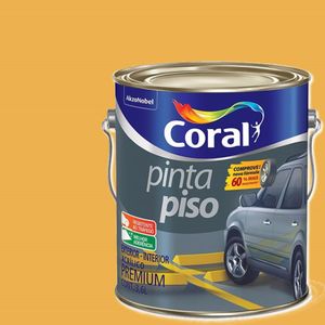 Pinta Piso Amarelo Demarcacao 3,6 Litros Coral