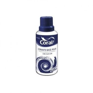 Corante Líquido a Base de Água Azul 50ml Coral
