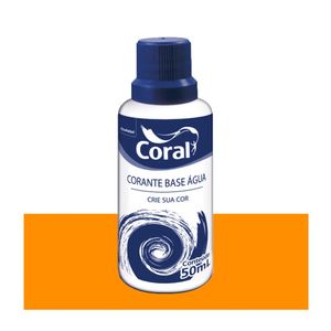 Corante Líquido a Base de Água Laranja 50ml Coral