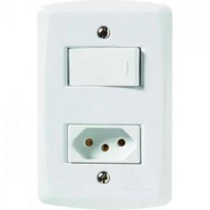 Interruptor Simples 1 Tomadas 2p+t 10a Lux2 Tramontina