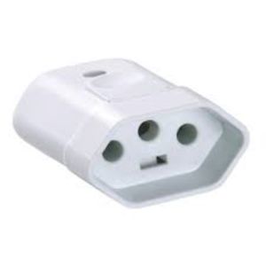 Plugue Fêmea 2p+t 20a Branco Tramontina