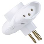 Plugue-Femea-2-Pinos---Terra-10A-250V-Branco-Tramontina