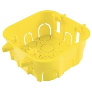 Caixa de Luz 4x4 Drywall Amarela Tramontina