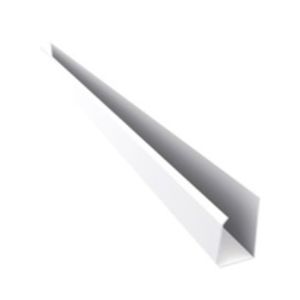 Perfil de Roda Forro u Branco de 6 Metros Em Pvc Bcf