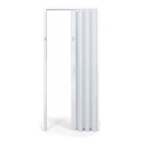 Porta Sanfonada Pvc Branco Neve 0,84x2,10m Plasflex