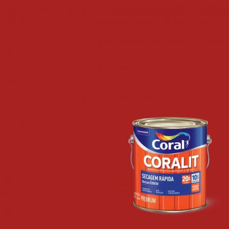 -Tinta-Esmalte-Secagem-Rapida-Coralit-Brilhante-Vermelho-3-6-Litros-Coral-Coral