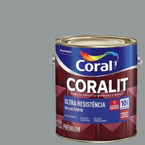 Coralit Ultra Resistência Alto Brilho Cinza Médio 3,6 Litros Coral