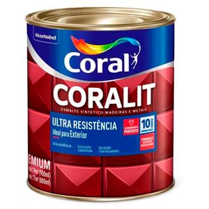 Coralit Ultra Resistência Alto Brilho Cinza Escuro 0,9 Litros Coral