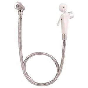 Ducha Higiênica Pop Metal Branco Cromado Gatilho Higiban