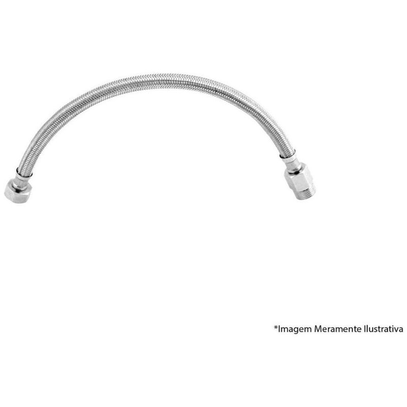 Engate-Flex-Metal-Cromado-30cm-Higiban