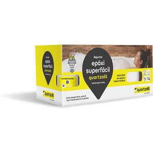Rejunte Epóxi Superfácil Marfim 1kg Quartzolit