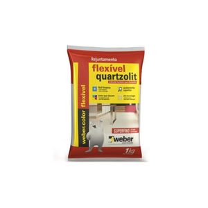 Rejunte Flex Cinza Platina 1kg Quartzolit