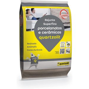 Rejunte Porcelanato Cinza Ártico 1kg Quartzolit