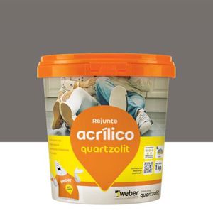 Rejunte Acrílico Preto Grafite 1kg Quartzolit