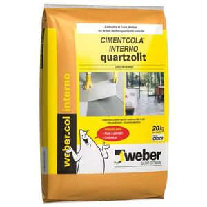 Argamassa de Uso Interno Aci 20kg Cinza Quartzolit