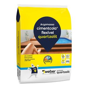 Argamassa ACIII Flex Cinza Com 20kg Quartzolit