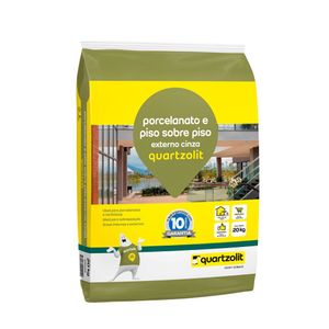 Argamassa Porcelanato E Piso S/Piso Externo Cinza Com 20kg Quartzolit