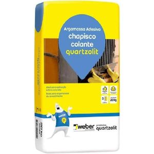 #Argamassa Chapisco Colante 20kg Quartzolit