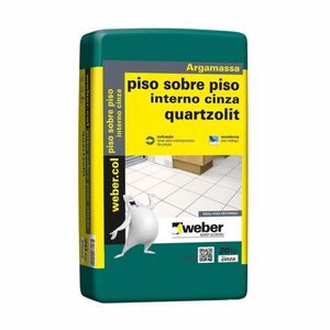 Argamassa Piso sobre Piso Interno Cinza Com 20kg Quartzolit