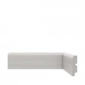 Rodapé de Poliestireno 446 Branco, 70mm de Altura, 2,40m Santa Luzia