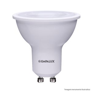 Lâmpada Dicroica LED 4,9w Bivolt 6500k Gu10 Empalux