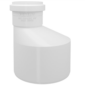 Redução Excêntrica Esgoto 75x50mm Fortlev