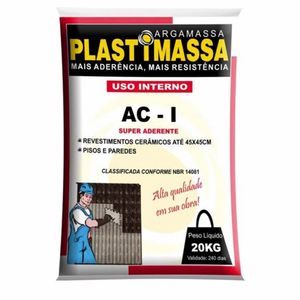 Argamassa Interna Cinza ACI 20Kg Plastimassa