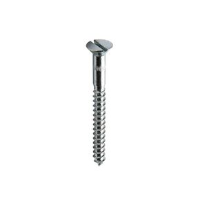 Parafuso Madeira Fenda Cabeça Chata 3,8x40mm Bemfixa