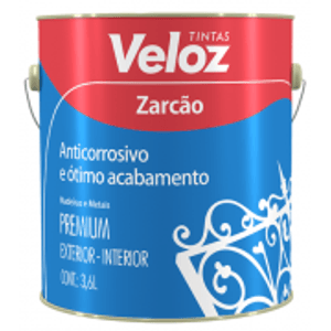 Tinta Anticorrosiva Zarcão Cinza Médio 0,9 Litros Veloz