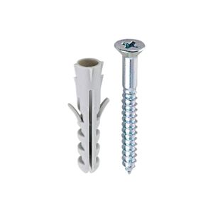 Parafuso com Bucha Philips Cabeça Chata 8mm Bemfixa