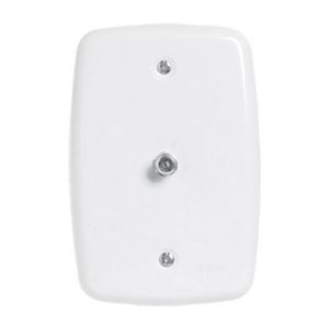 Conjunto Tomada Tv Sat Ideale Branco 3269 Pluzie