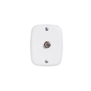 Conjunto Tomada Tv Sat Sobreplus Branco 9030 Pluzie
