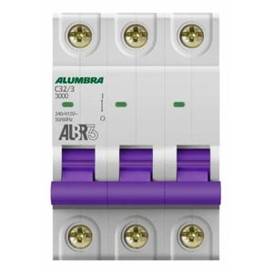 Disjuntor Tripolar C32/3 Branco Alumbra