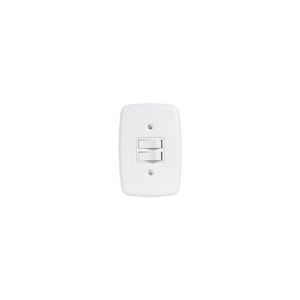 Conjunto 2 Interruptor Simples Ideale Branco 3202 Pluzie