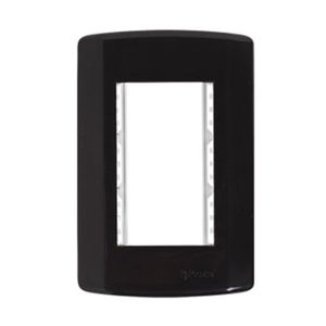 Placa 3 Postos 4x2 Sem Suporte Preto 7333 Pluzie
