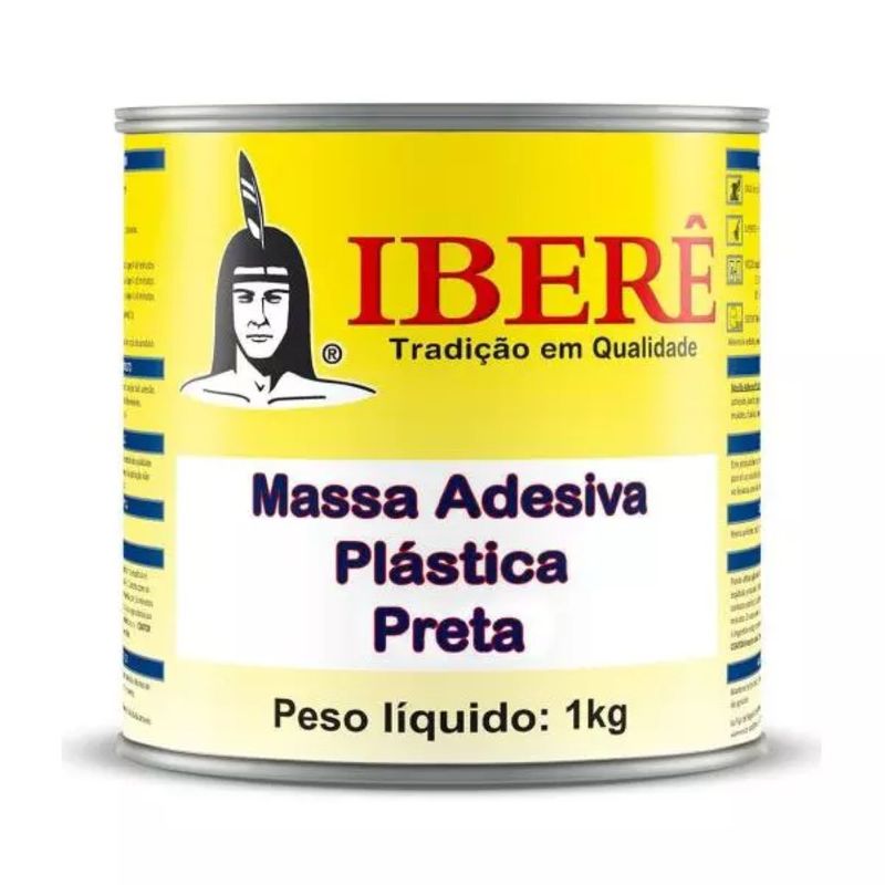 Massa-Plastica-Preto-1kg-Ibere
