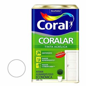 Tinta Coralar Acrílica Branco Gelo 18 Litros Coral