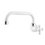 Torneira-de-Parede-com-Bico-Horizontal-Branco-para-Cozinha-Maruja-Viqua