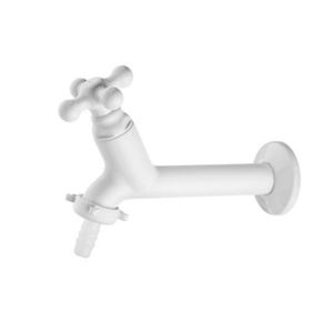 Torneira com Bico Mangueira Maruja Branco Para Pia 15cm Viqua
