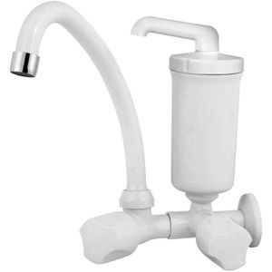 Torneira Parede com Bica Móvel Branco Foz com Purificador Viqua