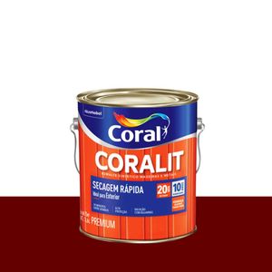 Tinta Esmalte Secagem Rápida Coralit Brilhante Colorado 3,6 Litros Coral